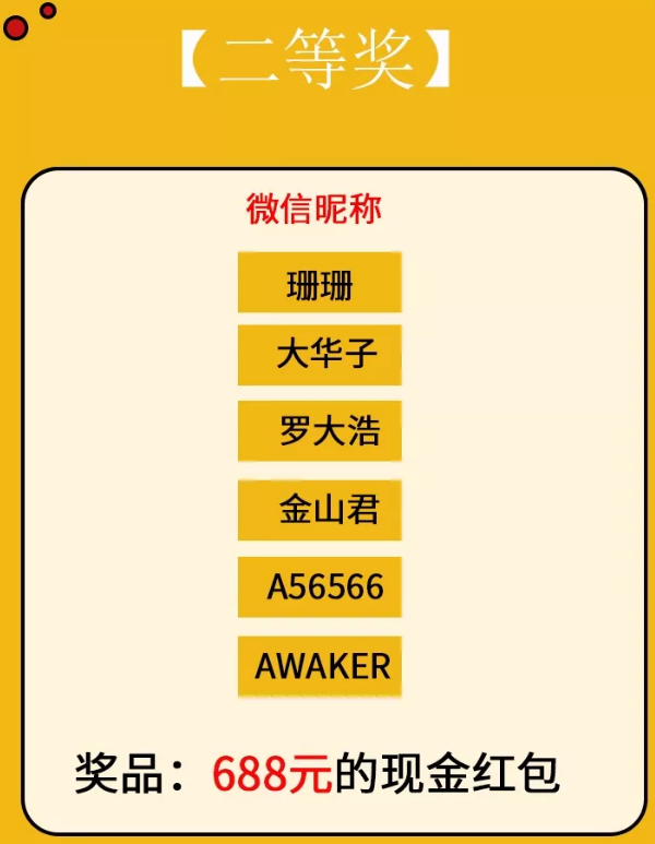 粥员外中奖名单