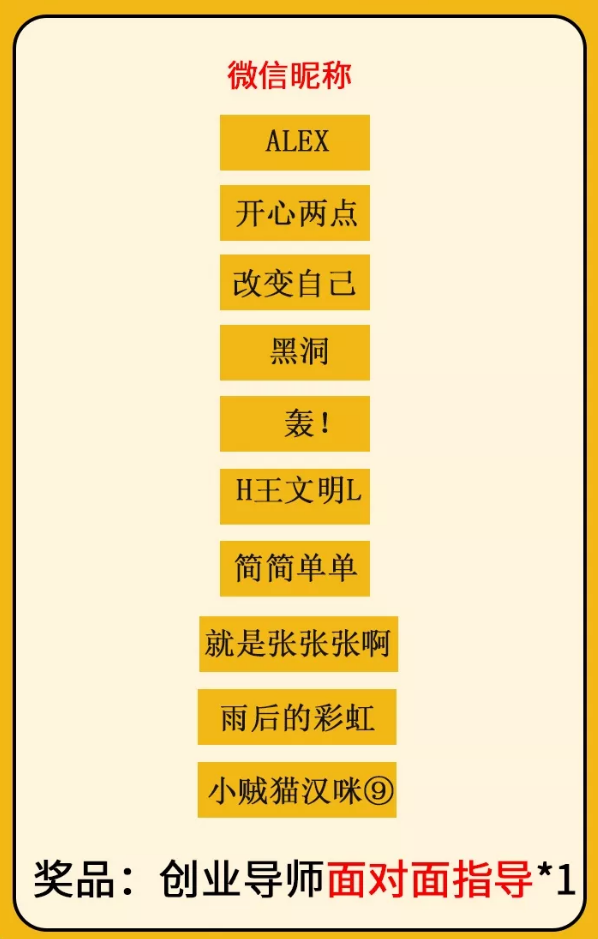 粥员外中奖名单